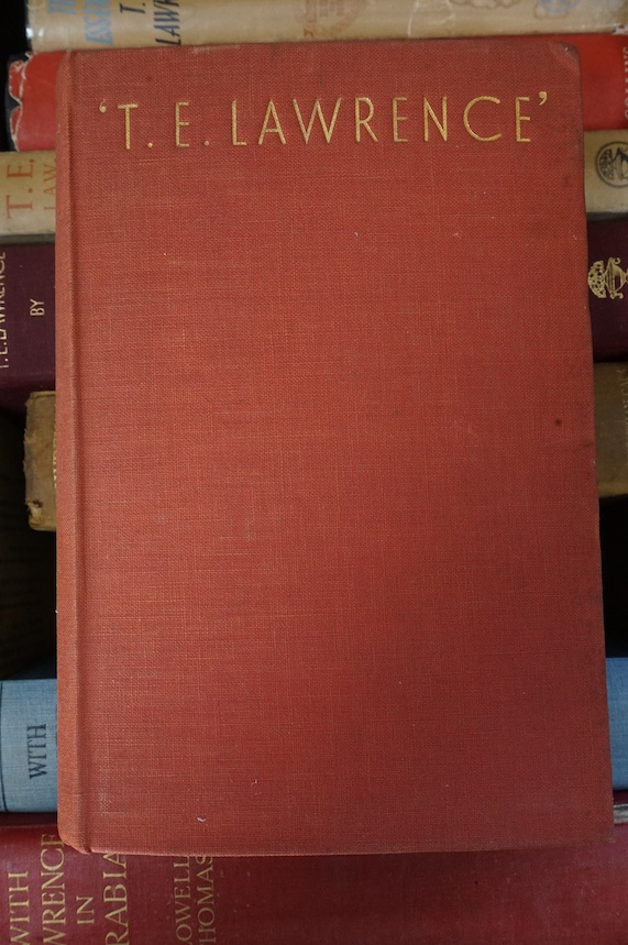 Elizabeth W. Duval - T. E. Lawrence. A Bibliography., one of 500, authors a/l pasted to front fly leaf, 4to, publishers quarter cloth, Arrow Editions, New York, 1938 and a collection of biographies, including - Thomas, L